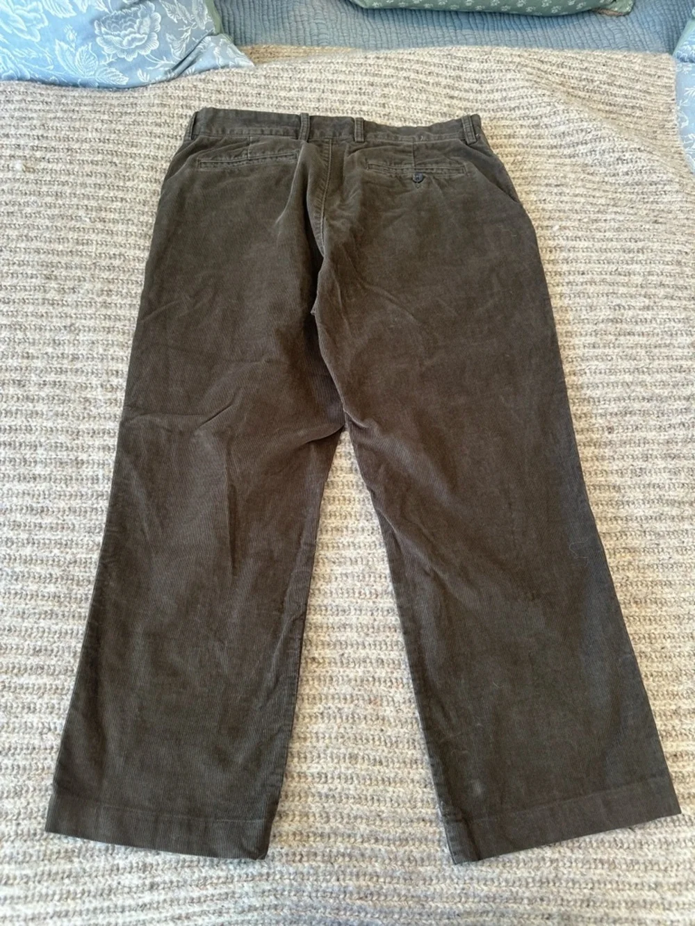 J. Crew Dark Brown Corduroy Straight-Leg Pants